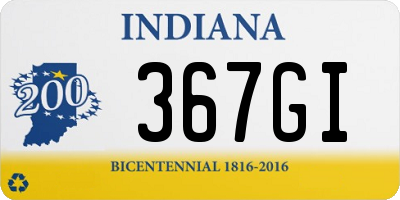 IN license plate 367GI