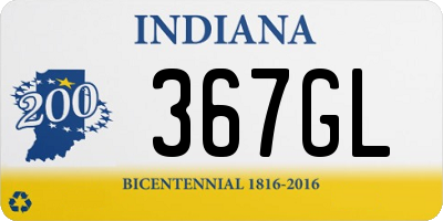 IN license plate 367GL