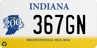 IN license plate 367GN