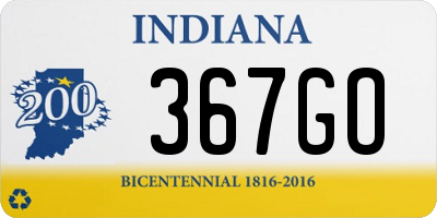 IN license plate 367GO