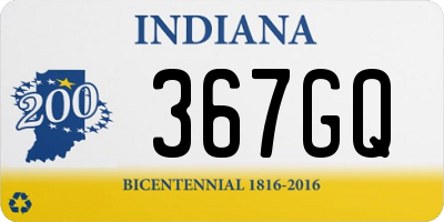 IN license plate 367GQ