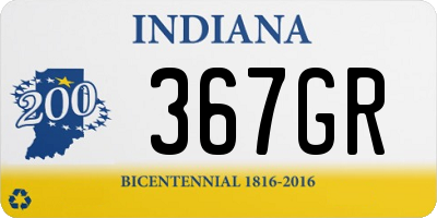 IN license plate 367GR