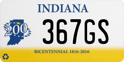 IN license plate 367GS