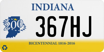 IN license plate 367HJ