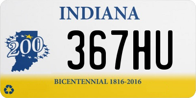 IN license plate 367HU