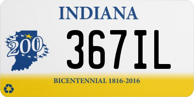 IN license plate 367IL