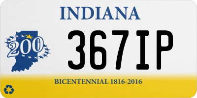 IN license plate 367IP