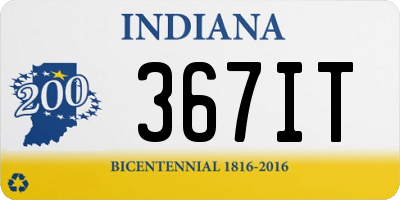 IN license plate 367IT