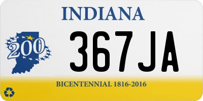 IN license plate 367JA