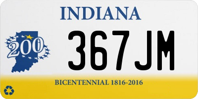 IN license plate 367JM