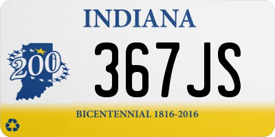 IN license plate 367JS