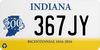 IN license plate 367JY