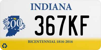 IN license plate 367KF