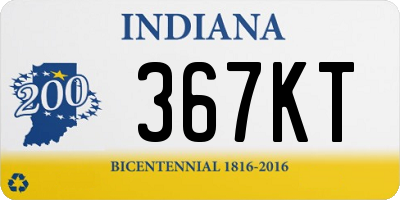 IN license plate 367KT