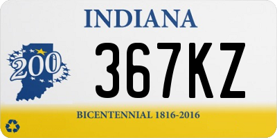 IN license plate 367KZ