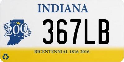 IN license plate 367LB