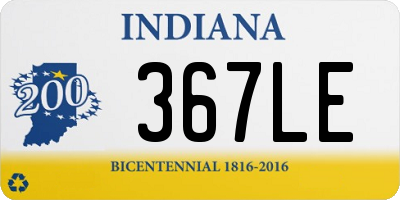 IN license plate 367LE