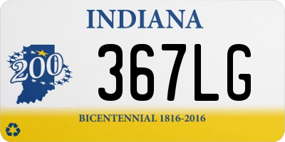 IN license plate 367LG