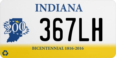 IN license plate 367LH