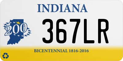 IN license plate 367LR