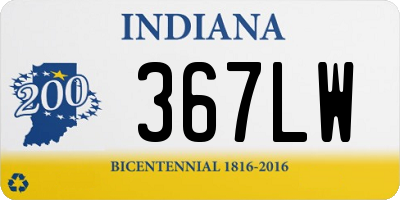 IN license plate 367LW