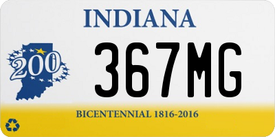 IN license plate 367MG