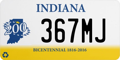 IN license plate 367MJ