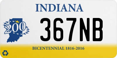 IN license plate 367NB