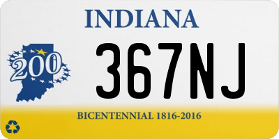 IN license plate 367NJ