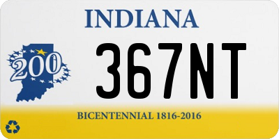 IN license plate 367NT