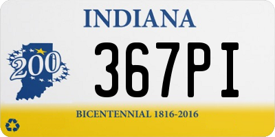 IN license plate 367PI