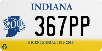 IN license plate 367PP