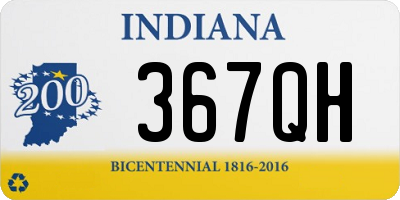 IN license plate 367QH