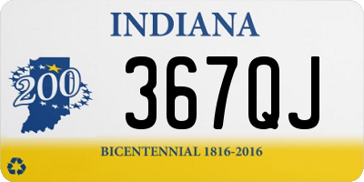 IN license plate 367QJ