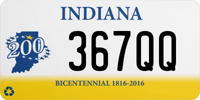 IN license plate 367QQ