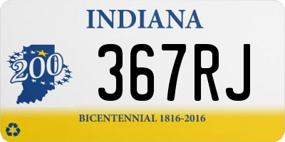 IN license plate 367RJ