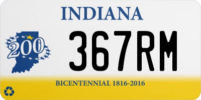 IN license plate 367RM