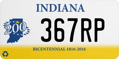 IN license plate 367RP