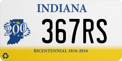 IN license plate 367RS