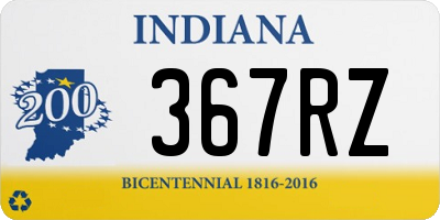 IN license plate 367RZ