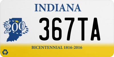 IN license plate 367TA