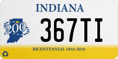 IN license plate 367TI