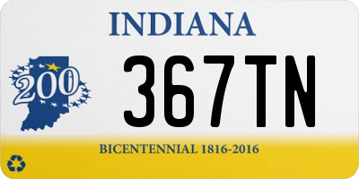 IN license plate 367TN