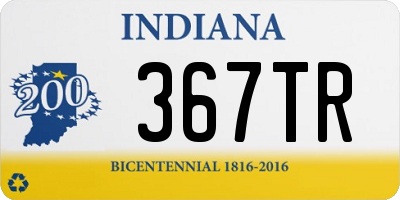 IN license plate 367TR