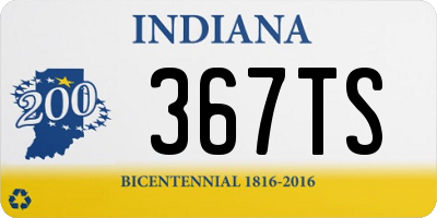 IN license plate 367TS