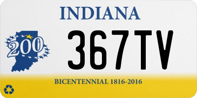 IN license plate 367TV