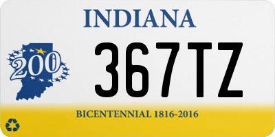 IN license plate 367TZ