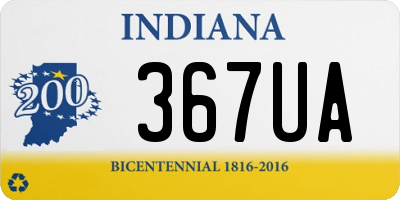 IN license plate 367UA