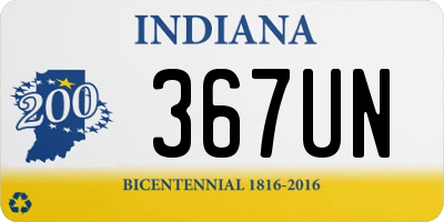 IN license plate 367UN