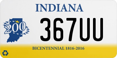 IN license plate 367UU